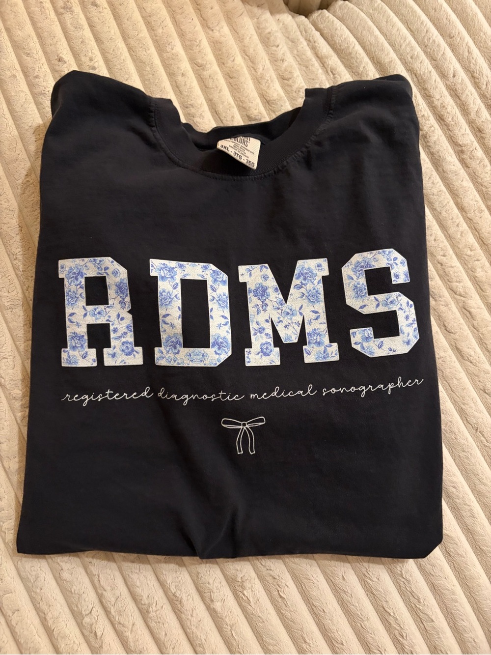 Registered Diagnostic Medical Sonographer black tshirt 3XL